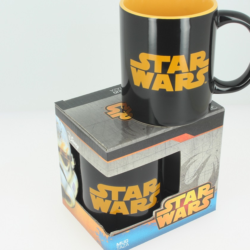 SW Mug Céramique Logo Star Wars Noir et Orange